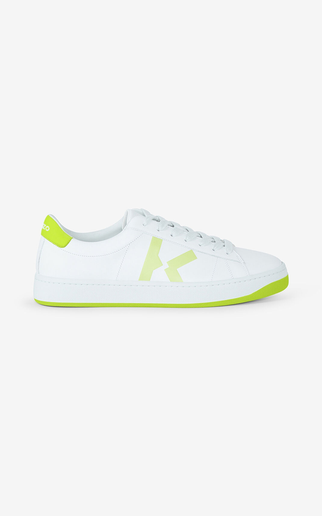 Tenis Kenzo Cuero Kourt K Logo Hombre Blancas - SKU.8205263